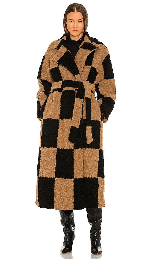 L'Academie Arlo Coat in Tan