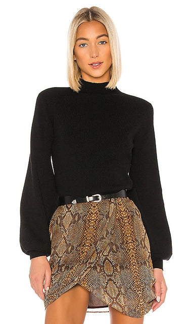 L'Academie Fable Sweater in Black - Pull L'Académie Fable en Noir - L'Academie 寓言黑色毛衣 - L'Academie Fable Pullover in Schwarz - L'Academie Fable 스웨터블랙 색상 - Maglione L'Academie Fable in nero