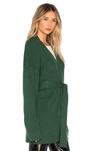 L'Academie Hannah Wrap Sweater in Green
