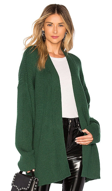 L'Academie Hannah Wrap Sweater in Green - Pull portefeuille Hannah de L'Academie en vert - L'Academie Hannah 绿色裹身毛衣 - L'Academie Hannah Wickelpullover in Grün - L'Academie Hannah 랩 스웨터그린 색상 - Maglione a portafoglio Hannah dell'Academie in verde