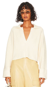 L'Academie Harvey Pullover in Ivory - Pull L'Académie Harvey en ivoire - L'Academie Harvey 象牙色套头衫 - L'Academie Harvey Pullover in Elfenbein - L'Academie Harvey 풀오버 아이보리 색상 - Pullover L'Academie Harvey color avorio
