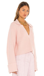 L'Academie Harvey Pullover in Pink