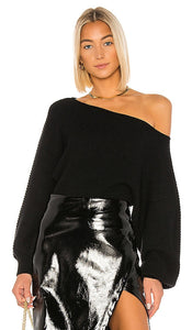 L'Academie Indre Sweater in Black - Pull L'Académie Indre en Noir - L'Academie Indre 黑色毛衣 - L'Academie Indre Pullover in Schwarz - L'Academie Indre 스웨터블랙 색상 - Maglione L'Academie Indre in nero