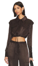 L'Academie Jace Blouse in Chocolate - Blouse Jace de L'Academie en Chocolat - L'Academie Jace 巧克力色衬衫 - L'Academie Jace Bluse in Schokolade - L'Academie Jace 블라우스 초콜릿 색상 - Blusa L'Academie Jace color cioccolato