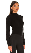 L'Academie Missie Mock Neck in Black