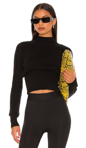 L'Academie Missie Mock Neck in Black - L'Académie Missie Col Montant en Noir - L'Academie Missie 黑色小高领 - L'Academie Missie Mock Neck in Schwarz - L'Academie Missie 모크넥 블랙 색상 - L'Academie Missie Collo a lupetto in nero