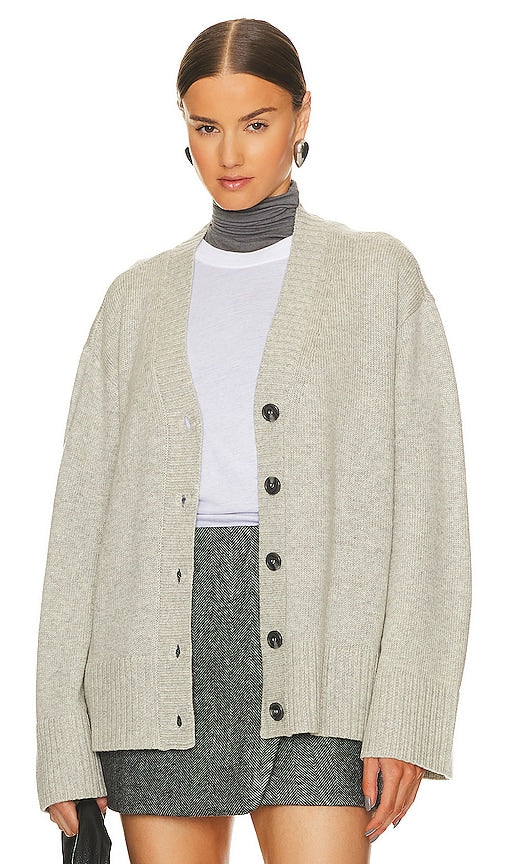 L'Academie Nalo Cardigan in Grey - L'Académie Nalo Cardigan en Gris - L'Academie Nalo 灰色开衫 - L'Academie Nalo Cardigan in Grau - L'Academie Nalo 가디건 그레이 색상 - Cardigan L'Academie Nalo in grigio