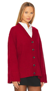 L'Academie Nalo Cardigan in Red