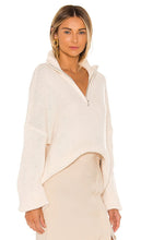 L'Academie Oliver Zip Up Sweater in Ivory