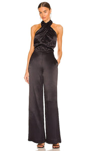 L'Academie Onelle Jumpsuit in Black - Combinaison L'Académie Onelle en Noir - L'Academie Onelle 黑色连身裤 - L'Academie Onelle Overall in Schwarz - L'Academie Onelle 점프수트 - Tuta L'Academie Onelle in nero