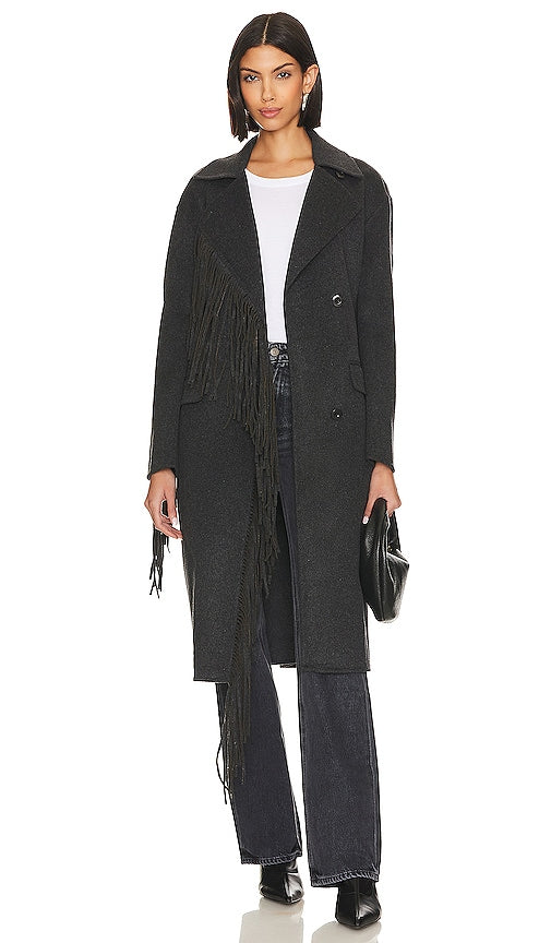 L'Academie Paolina Coat in Charcoal - L'Academie Manteau Paolina en Charbon - L'Academie Paolina 木炭色大衣 - L'Academie Paolina Mantel in Anthrazit - L'Academie Paolina 코트 차콜 색상 - Cappotto L'Academie Paolina in Carbone