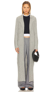 L'Academie Patrice Long Cardigan in Grey - Cardigan long L'Academie Patrice en gris - L'Academie Patrice 灰色长开衫 - L'Academie Patrice Langer Cardigan in Grau - L'Academie 파트리스 롱 가디건그레이 색상 - Cardigan lungo L'Academie Patrice in grigio