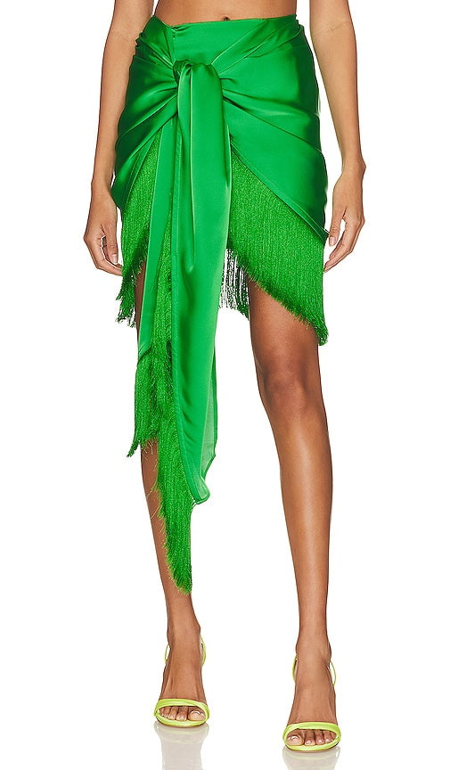 L'Academie Stevie Mini Skirt in Green - L'Academie - Stevie - Mini-jupe verte - L'Academie Stevie 绿色迷你裙 - L'Academie Stevie Minirock in Grün - L'Academie Stevie 미니 스커트 - Minigonna L'Academie Stevie in verde