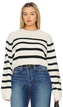 L'Academie by Marianna Brial Striped Sweater in Cream