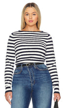 L'Academie by Marianna Marisole Striped Sweater in Blue