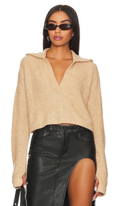 L'Academie x Marianna Harley Knit Pullover in Neutral - L'Academie x Marianna Harley - Pull en tricot - Neutre - L'Academie x Marianna Harley 中性色针织套头衫 - L'Academie x Marianna Harley Strickpullover in Neutral - L'Academie x Marianna Harley 니트 풀오버 색상 - Pullover lavorato a maglia L'Academie x Marianna Harley in colore neutro