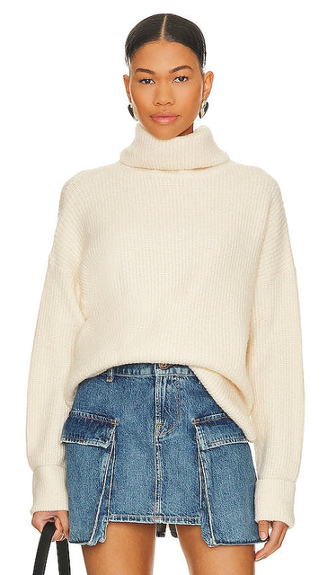 LBLC The Label Jackie Sweater in Cream - LBLC The Label Jackie Pull en crème - LBLC The Label Jackie 奶油色毛衣 - LBLC The Label Jackie Pullover in Creme - LBLC THE LABEL 재키 스웨터 - Maglione LBLC The Label Jackie in crema