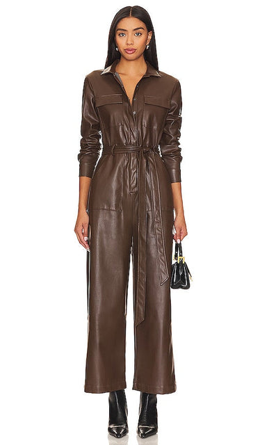 LBLC The Label Meyer Jumpsuit in Brown - Combinaison LBLC The Label Meyer en marron - LBLC The Label Meyer 棕色连身裤 - LBLC The Label Meyer Overall in Braun - LBLC THE LABEL MEYER 점프수트브라운 색상 - Tuta LBLC The Label Meyer in marrone