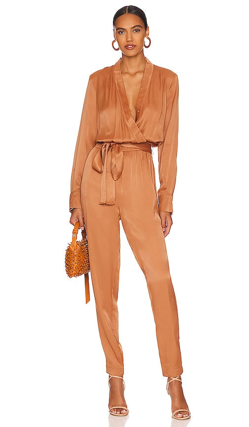 LBLC The Label Dede Jumpsuit in Rust - LBLC The Label - Combinaison Dede - Rouille - LBLC The Label Dede 锈色连身裤 - LBLC The Label Dede Jumpsuit in Rost - LBLC The Label Dede 러스트 점프수트 - Tuta LBLC The Label Dede color ruggine