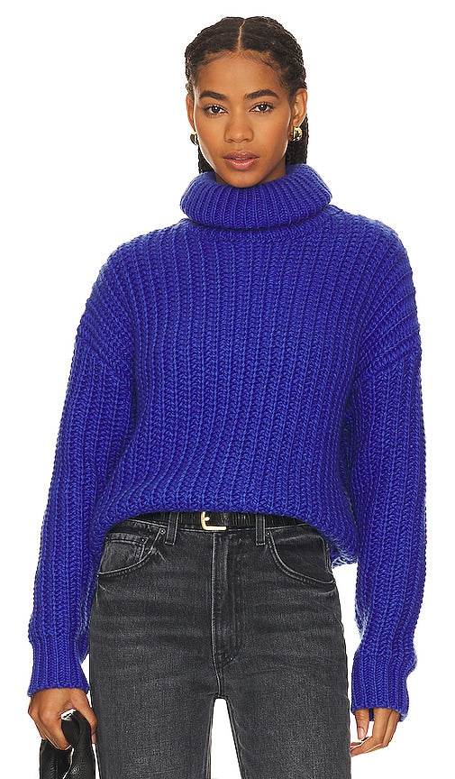 LBLC The Label Jayden Sweater in Blue - LBLC The Label - Pull Jayden bleu - LBLC The Label Jayden 蓝色毛衣 - LBLC The Label Jayden Pullover in Blau - LBLC The Label Jayden 스웨터블루 색상 - Maglione LBLC The Label Jayden in blu