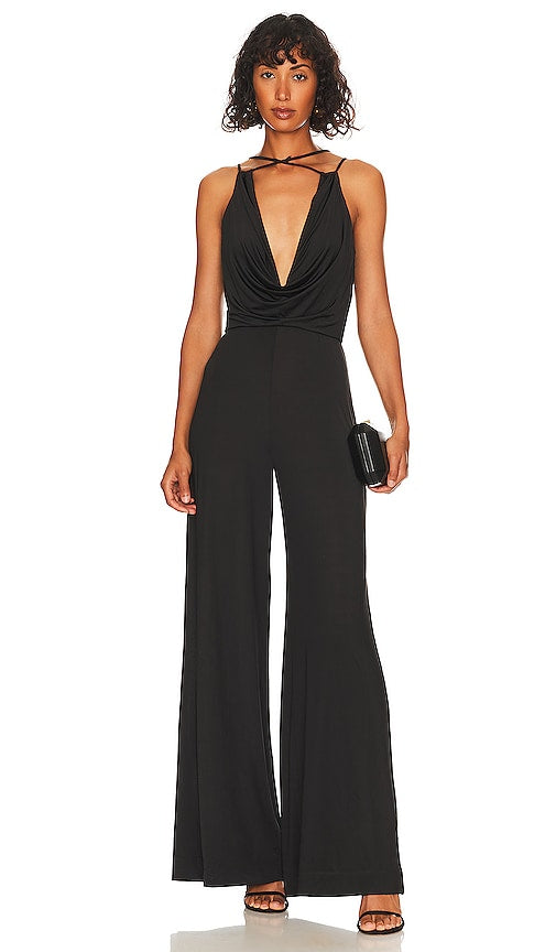 L'Academie Torin Jumpsuit in Black - Combinaison L'Académie Torin en Noir - L'Academie Torin 黑色连身裤 - L'Academie Torin Overall in Schwarz - L'Academie Torin 점프수트 - Tuta L'Academie Torin in nero