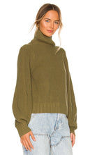 L'Academie Raylee Turtleneck Sweater in Olive