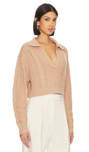 L'Academie x Lindsi Lane Miles Cable Pullover in Blush
