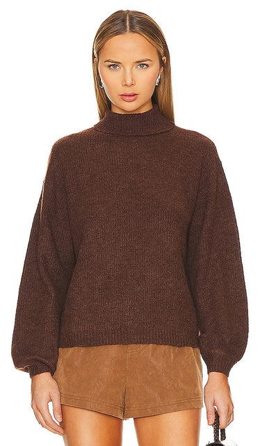 L'Academie Cashew Pullover in Brown - L'Académie Cashew Pull en Marron - L'Academie 棕色腰果套头衫 - L'Academie Cashew-Pullover in Braun - L'Academie 캐슈 풀오버 브라운 색상 - Pullover di anacardi L'Academie in marrone