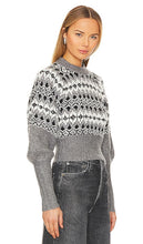 L'Academie Niara Fairisle Sweater in Grey