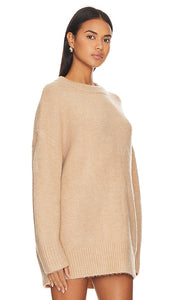 Line & Dot Cozy Sweater in Tan