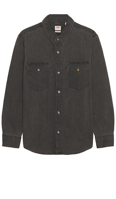 LEVI'S Relaxed Fit Western Shirt in Black