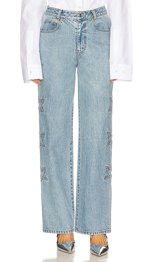 LEJE Etoile Jeans in Blue - Jean LEJE Étoile en Bleu - LEJE Etoile 蓝色牛仔裤 - LEJE Etoile Jeans in Blau - LEJE Etoile 진 블루 색상 - Jeans LEJE Etoile in blu