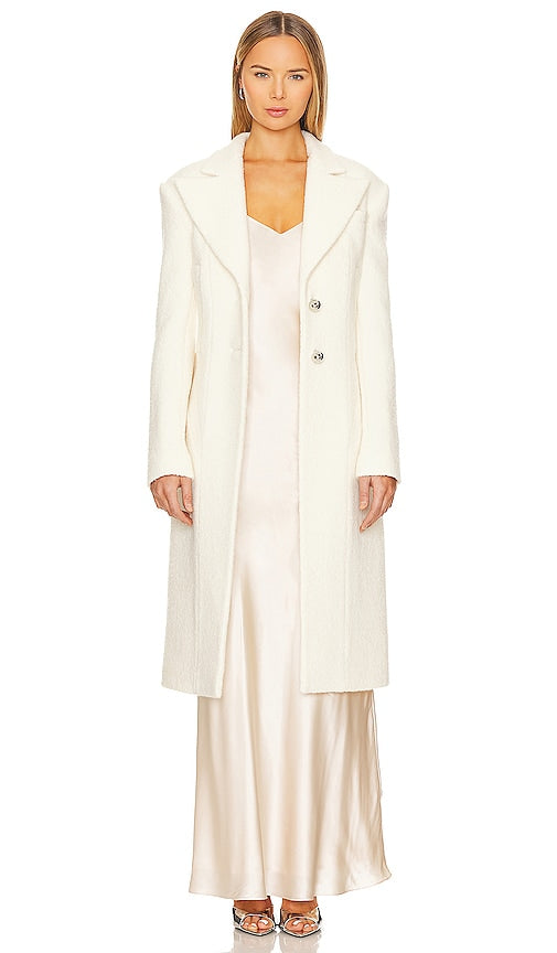 LEJE La Cloche Coat in White