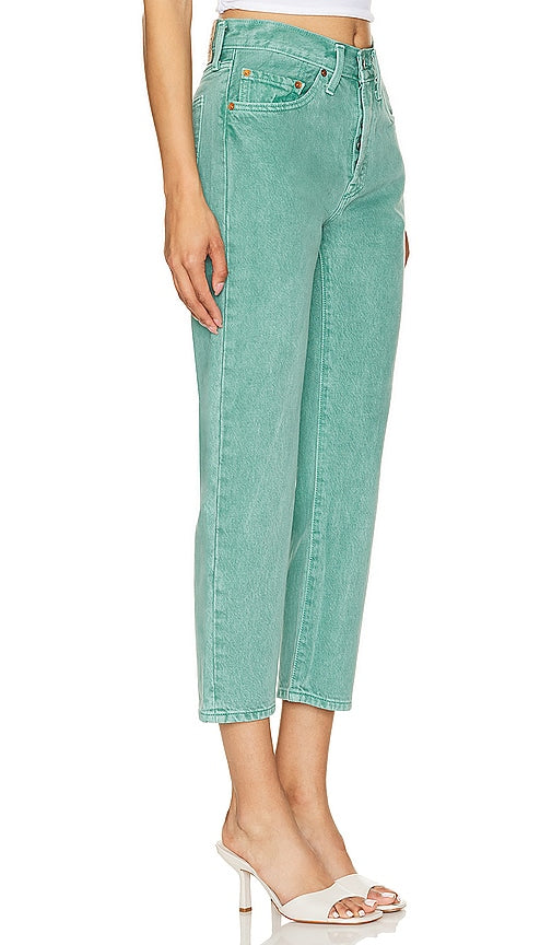 LEVI'S 501 Crop Straight in Green