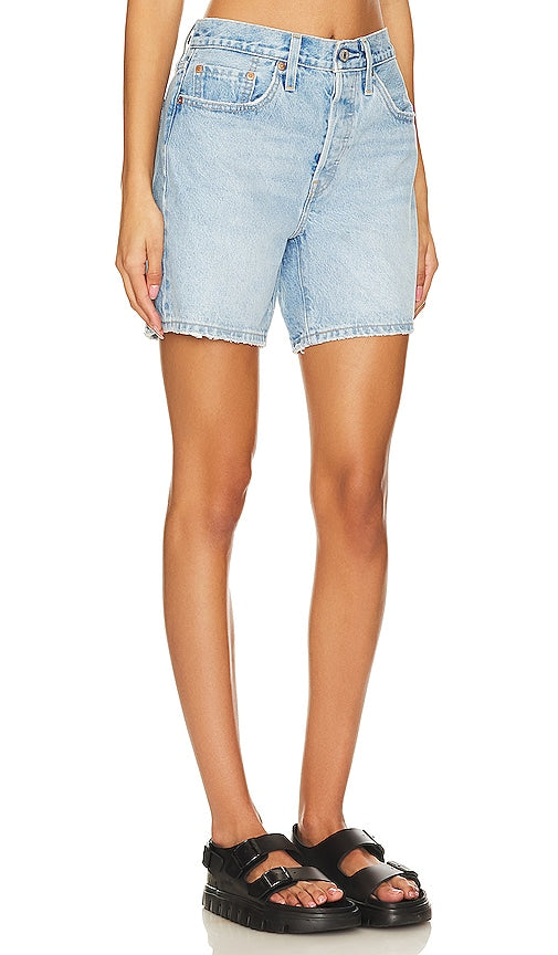 LEVI'S 501 Mid Thigh Short in Blue