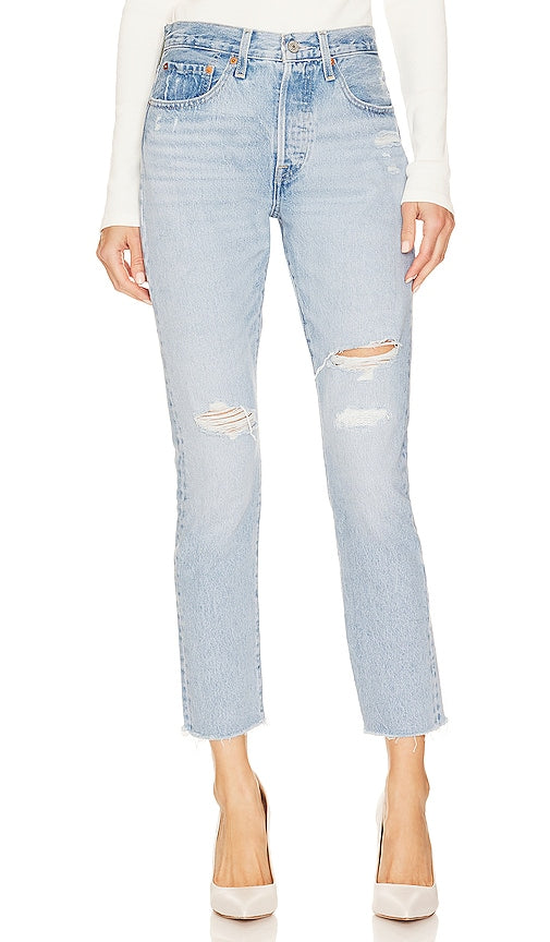 LEVI'S 501 Skinny in Denim-Light - LEVI'S 501 Skinny en denim clair - LEVI'S 501 浅牛仔紧身裤 - LEVI'S 501 Skinny in Denim-Light - LEVI'S 501 스키니 진 라이트 데님 - LEVI'S 501 Skinny in denim chiaro