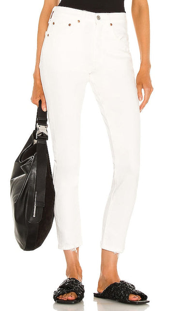 LEVI'S 501 Skinny in White - LEVI'S 501 skinny en blanc - LEVI'S 501 白色紧身裤 - LEVI'S 501 Skinny in Weiß - LEVI'S 501 스키니 화이트 색상 - LEVI'S 501 Skinny in bianco