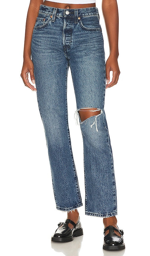 LEVI'S 501 Straight in Blue - LEVI'S 501 droit en bleu - LEVI'S 501 蓝色直筒裤 - LEVI'S 501 Straight in Blau - LEVI'S 501 스트레이트 컬러 - LEVI'S 501 Dritto in Blu