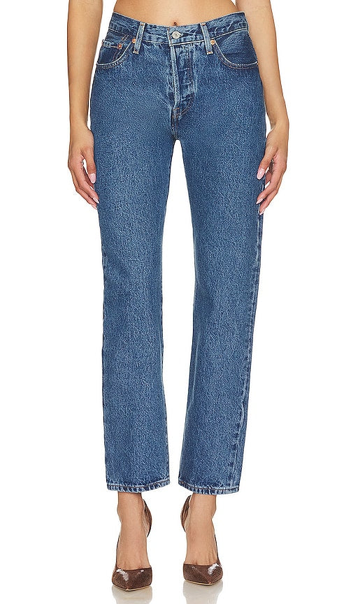 LEVI'S 501 Straight in Denim-Medium - LEVI'S 501 droit en denim-moyen - LEVI'S 501 直筒牛仔布-中号 - LEVI'S 501 Straight in Denim-Medium - LEVI'S 501 스트레이트 데님-미디엄 - LEVI'S 501 Straight in Denim-Medio