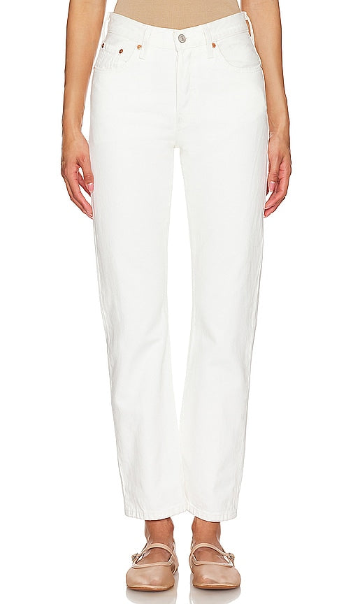 LEVI'S 501 Straight in White - LEVI'S 501 droit en blanc - LEVI'S 501 白色直筒裤 - LEVI'S 501 Straight in Weiß - LEVI'S 501 스트레이트 화이트 색상 - LEVI'S 501 Dritto in bianco