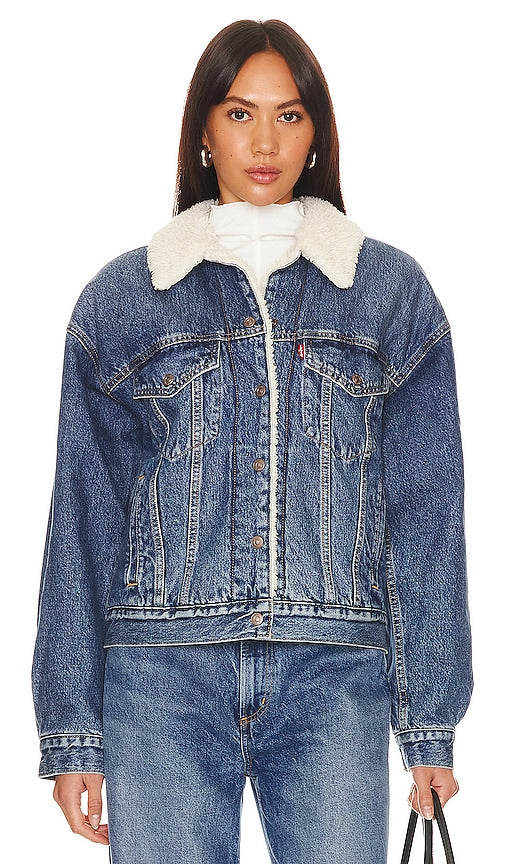 LEVI'S 90's Sherpa Trucker in Blue