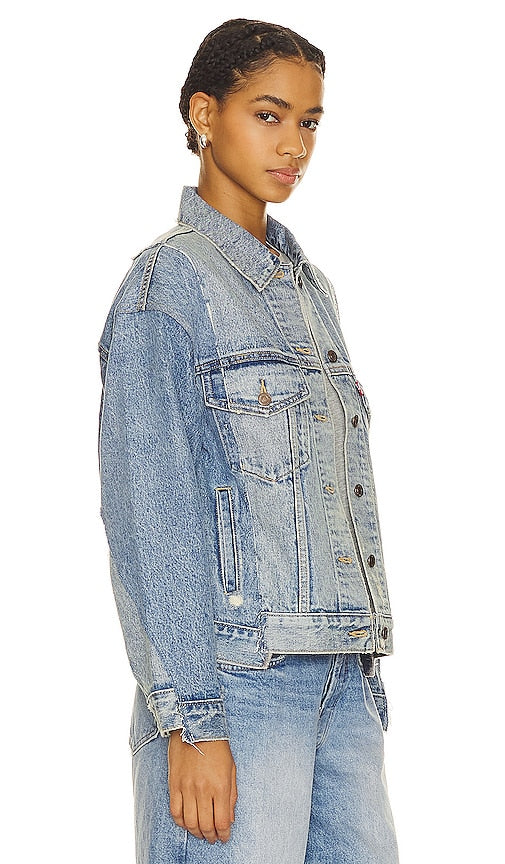 LEVI'S 90s Trucker Repaired in Blue