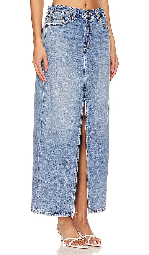 LEVI'S Ankle Column Skirt in Blue