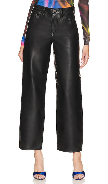LEVI'S Faux Leather Baggy Dad Pant in Black - LEVI'S Pantalon Baggy Dad en similicuir noir - LEVI'S 黑色人造皮革宽松老爹裤 - LEVI'S Baggy Dad-Hose aus Kunstleder in Schwarz - LEVI'S 인조 가죽 배기 아빠 팬츠 블랙 색상 - Pantaloni larghi da papà in ecopelle LEVI'S in nero