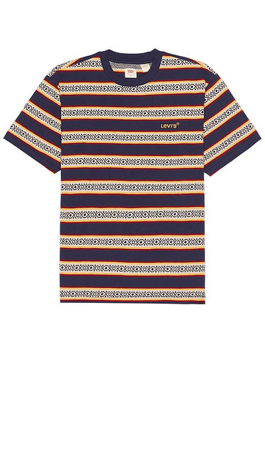 LEVI'S Red Tab Vintage Tee in Navy - T-shirt vintage LEVI'S Red Tab en bleu marine - LEVI'S 海军蓝红色标签复古 T 恤 - LEVI'S Red Tab Vintage T-Shirt in Marineblau - LEVI'S 레드 탭 빈티지 티셔츠 네이비 색상 - T-shirt vintage LEVI'S con linguetta rossa in blu marino