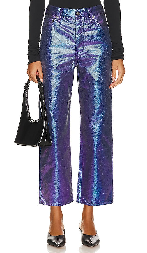 LEVI'S Ribcage Straight Ankle in Blue,Purple - LEVI'S Cheville droite cage thoracique en bleu, violet - LEVI'S Ribcage 蓝色、紫色直筒裤 - LEVI'S Ribcage Straight Ankle in Blau, Lila - LEVI'S Ribcage 스트레이트 앵클 블루, 퍼플 색상 - Caviglia dritta Ribcage LEVI'S in blu, viola