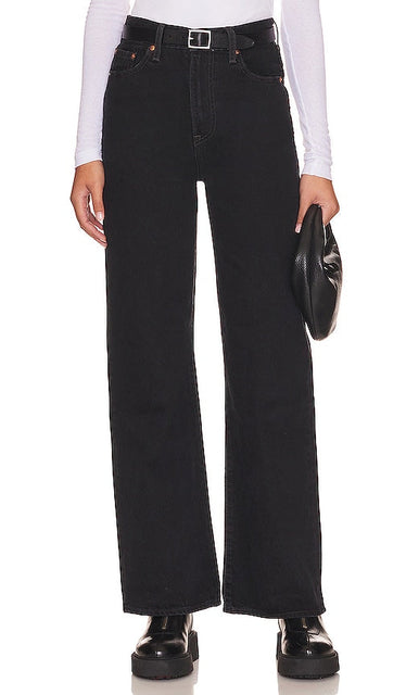 LEVI'S Ribcage Wide in Black - LEVI'S Cage thoracique large en noir - LEVI'S 黑色宽胸裤 - LEVI'S Ribcage Wide in Schwarz - LEVI'S 립케이지 와이드 블랙 색상 - Gabbia toracica ampia LEVI'S in nero