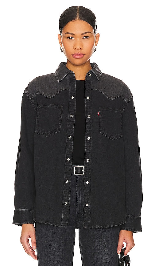 LEVI'S Teodora Western Shirt in Black - LEVI'S Chemise western Teodora en noir - LEVI'S Teodora 黑色西部衬衫 - LEVI'S Teodora Westernhemd in Schwarz - LEVI'S 테오도라 웨스턴 셔츠블랙 색상 - Camicia Western LEVI'S Teodora in nero