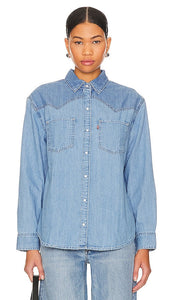 LEVI'S Teodora Western Shirt in Blue