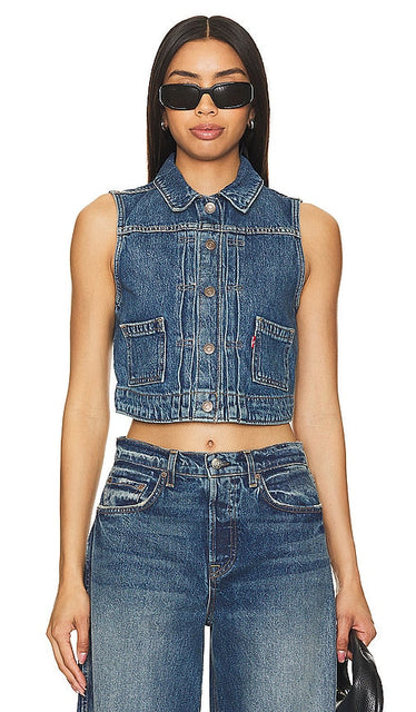 LEVI'S Utility Vest in Blue